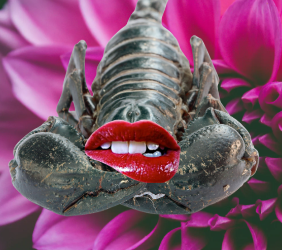 Sexy skorpion z ludzkimi ustami - wystawapajakow.pl